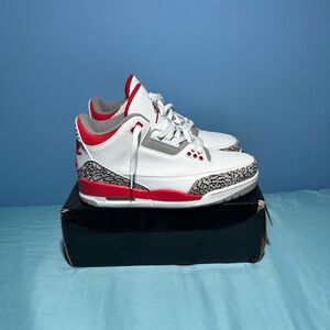 White and Red Sneakers with Elephant Print